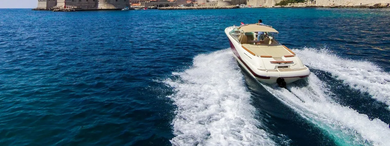 Luxury speedboat tour Dubrovnik Old Town walls Croatia 
