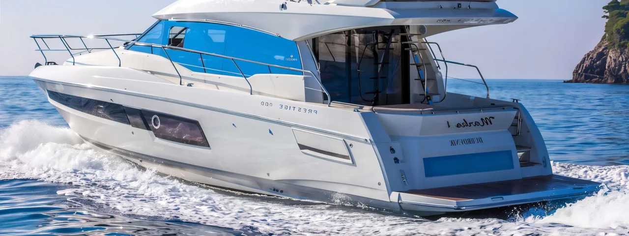 Luxury Prestige 460 Fly yacht charter in Dubrovnik, Hvar, Split, Croatia.