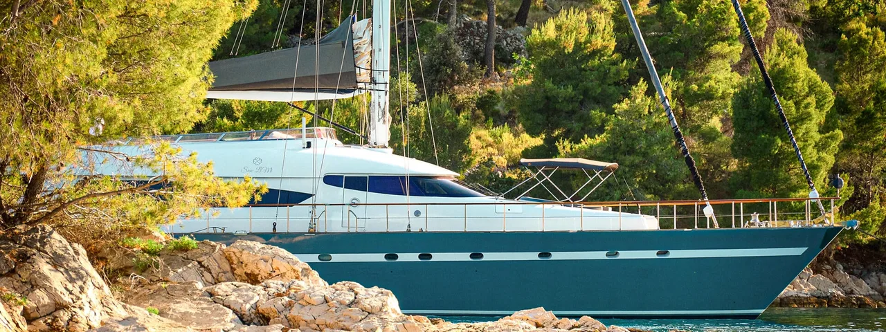 San Limi luxury crewed yacht exterior photo 3, Adriatic Sea Croatia