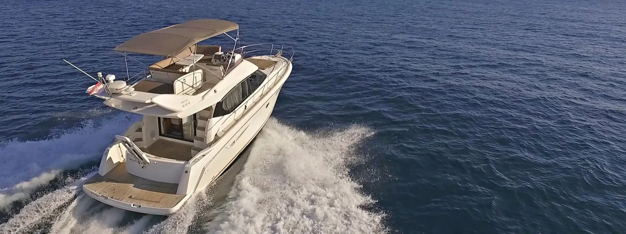 Prestige 400 flybridge yacht option for Private Blue Cave Tour Dubrovnik luxury charter