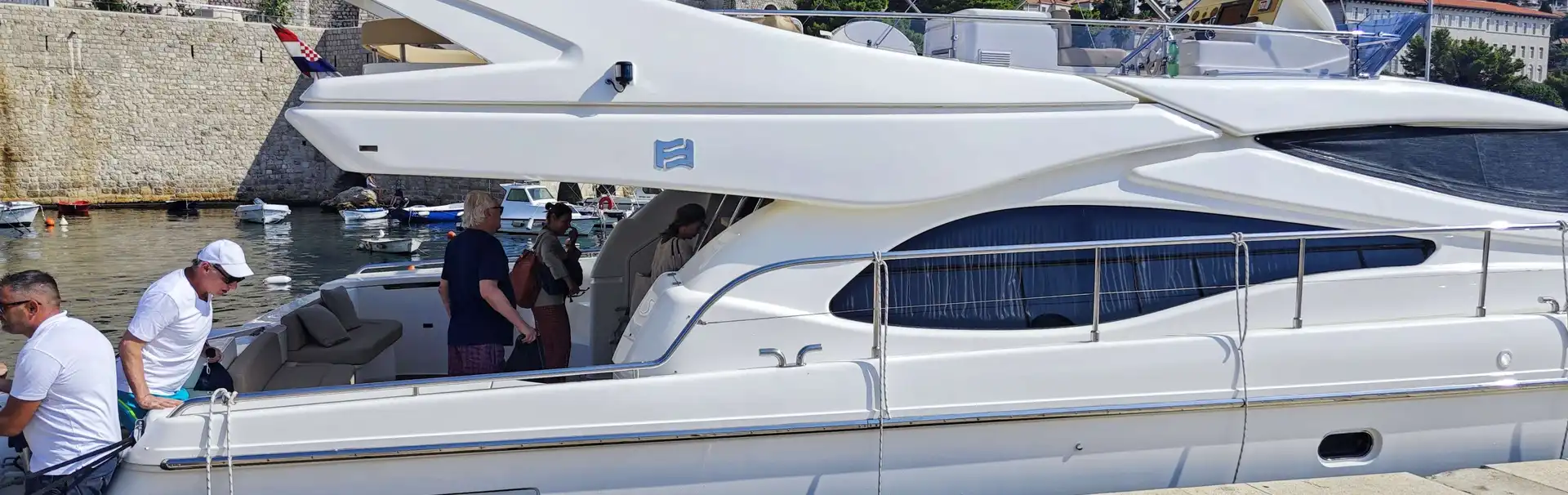Luxury yacht charter departing from Dubrovnik, Croatia.