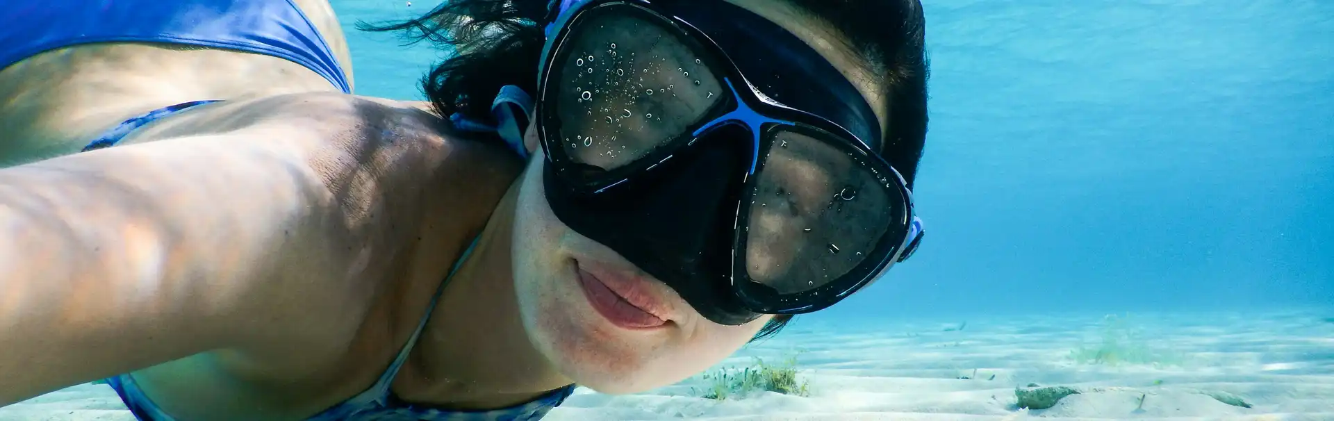 One of activity on our boat tours is snorkel & exploring underwater in crystal clear Adriatic sea.
