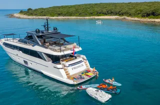 Primus luxury crewed yacht exterior photo 4, Adriatic Sea Croatia