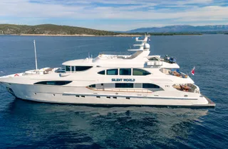 Silent World luxury crewed yacht exterior photo 5, Adriatic Sea Croatia