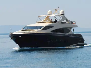 Luxurious yacht cruising Adriatic Sea near Dubrovnik, perfect for private charters and exploring Croatian islands