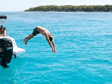 Summer fun: Swimming off the coast of Dubrovnik with Tendo Luxury Travel.