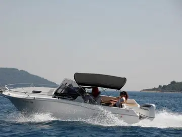 Atlantic 730 Sun Cruiser speedboat on the Adriatic — private charter Dubrovnik