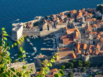 Dubrovnik st john fortress and panorama