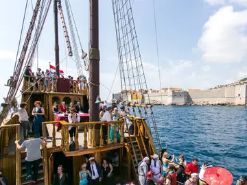 Dubrovnik team building bachelorette party boat rental