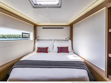 Lagoon 46 catamaran sailing the Adriatic near Split — bareboat charter Croatia