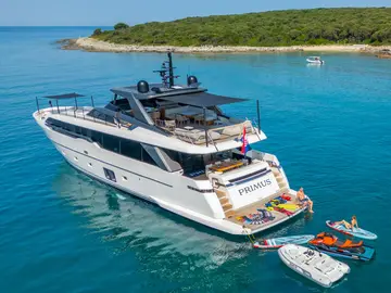 Primus luxury crewed yacht exterior photo 4, Adriatic Sea Croatia