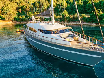 San Limi luxury crewed yacht exterior photo 4, Adriatic Sea Croatia