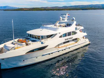 Silent World luxury crewed yacht exterior photo 3, Adriatic Sea Croatia