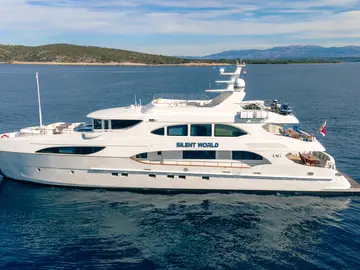 Silent World luxury crewed yacht exterior photo 5, Adriatic Sea Croatia