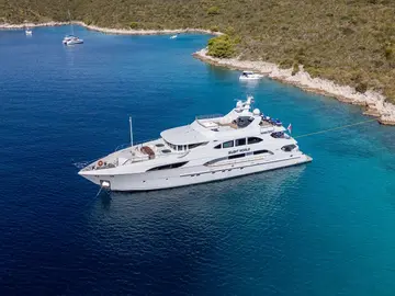 Silent World luxury crewed yacht exterior photo 7, Adriatic Sea Croatia