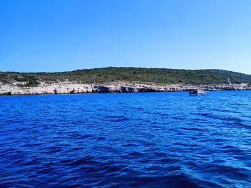 Luxury yacht on the Adriatic near Split