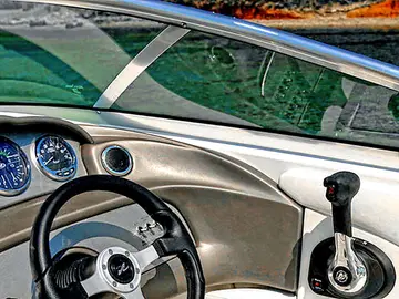 Luxury speedboat dashboard. Explore Dubrovnik's coastline in style.