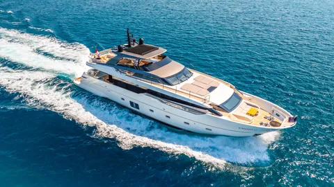 Primus luxury crewed yacht — exterior view, Adriatic Sea Croatia