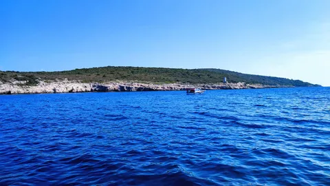 Luxury yacht on the Adriatic near Split