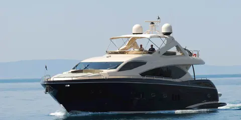 Luxurious yacht cruising Adriatic Sea near Dubrovnik, perfect for private charters and exploring Croatian islands