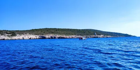 Luxury yacht on the Adriatic near Split