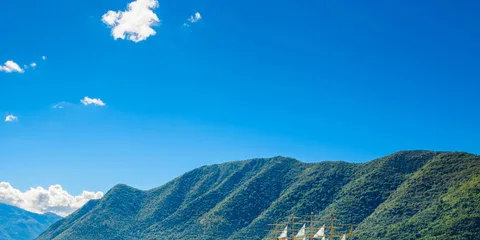 Harbour and boat at boka kotor bay boka kotorska montenegro