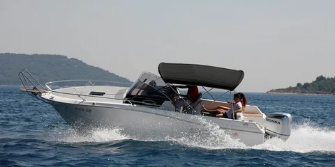 Atlantic 730 Sun Cruiser speedboat on the Adriatic — private charter Dubrovnik