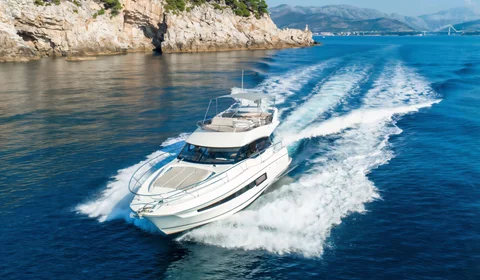 Experience the ultimate luxury escape with a private yacht charter in Dubrovnik. Explore the Elafiti Islands, Hvar, & more aboard the Prestige 460 Fly. Book now!