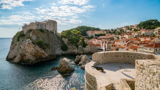 Lovrijenac Fortress and Dubrovnik city walls — iconic Game of Thrones filming locations in Croatia