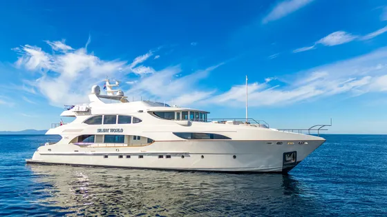 Silent World luxury crewed yacht — exterior view, Adriatic Sea Croatia