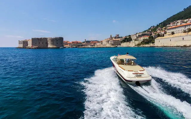 Luxury speedboat tour Dubrovnik Old Town walls Croatia