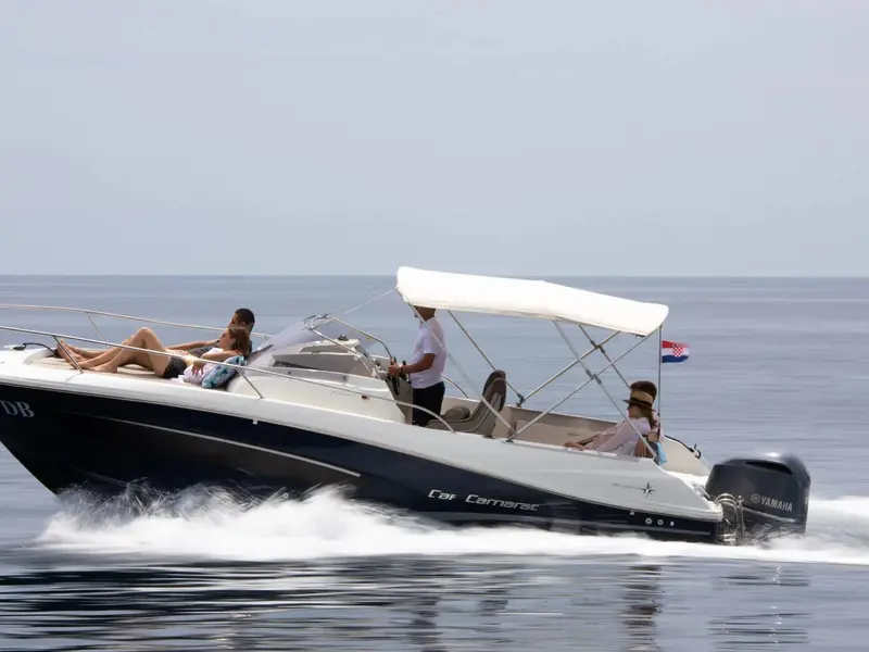 Dubrovnik high class boat rent: Speedboat tour of the Blue Cave with Cap Camarat 755