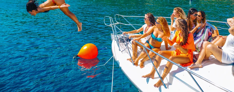 Dubrovnik team building bachelorette party boat rental