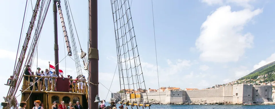 Dubrovnik team building bachelorette party boat rental