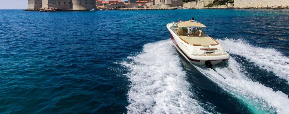 Luxury speedboat tour Dubrovnik Old Town walls Croatia
