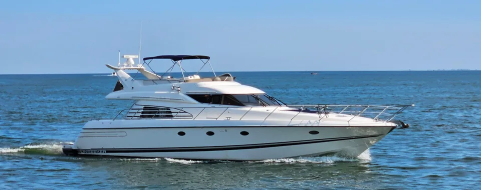 Sunseeker Manhattan 62 luxury motor yacht cruising the Croatian Adriatic