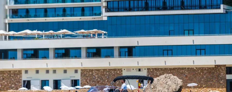 Jeanneau Cap Camarat 9 - Private boat tour. In front of Dubrovnik Excelsior Hotel