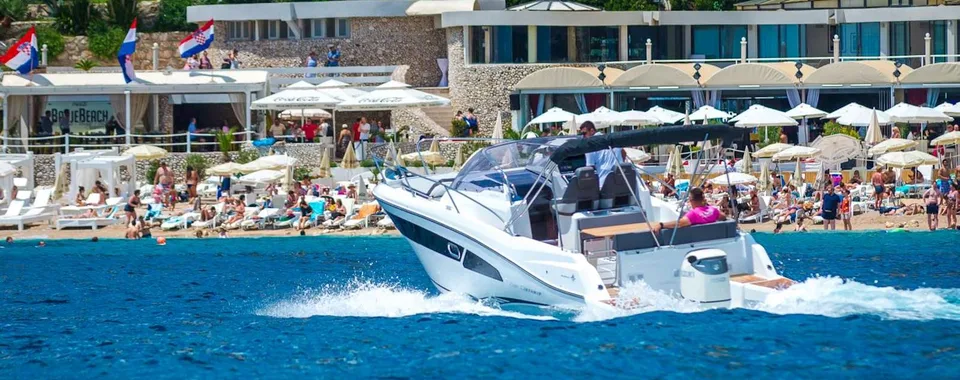 Jeanneau Cap Camarat 9 WA speedboat for private charter in Dubrovnik, Croatia
