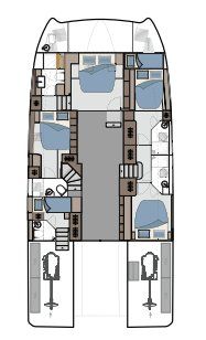 Aquila 54 - 4 + 2 cab. By My Side - charter photo 1