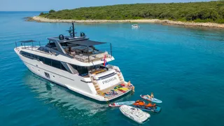 Primus luxury crewed yacht — charter Croatia Adriatic Sea