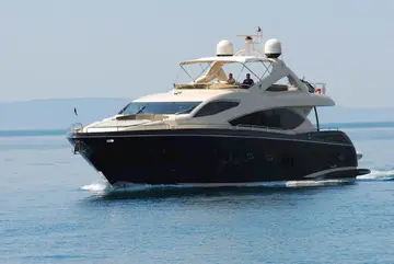 Luxurious yacht cruising Adriatic Sea near Dubrovnik, perfect for private charters and exploring Croatian islands