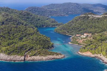Mljet aerial islands croatia dubrovnik