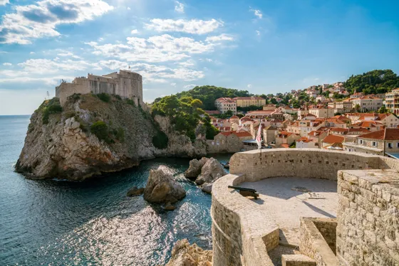 Lovrijenac Fortress and Dubrovnik city walls — iconic Game of Thrones filming locations in Croatia