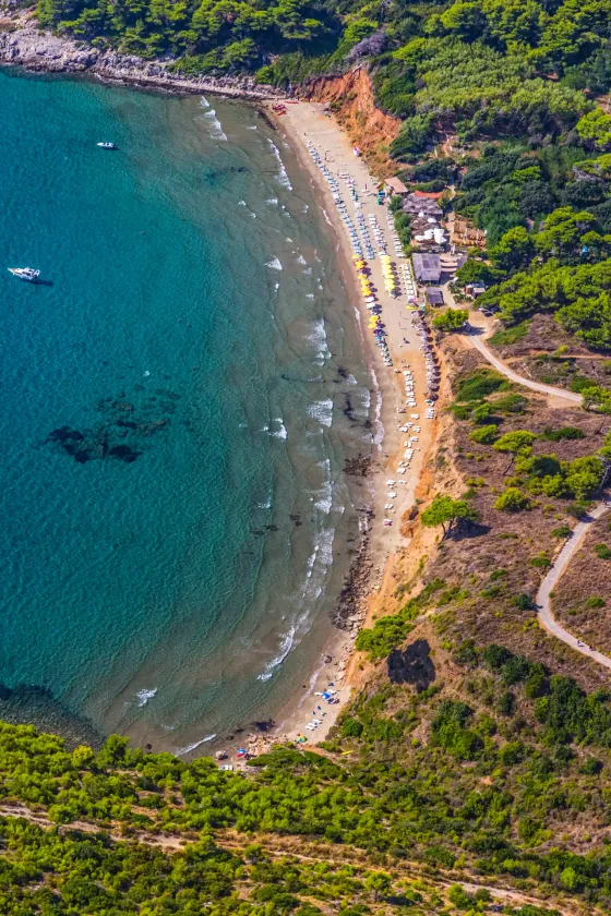 Beach Sunj - island Lopud - Boat tour Dubrovnik