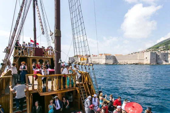 Dubrovnik team building bachelorette party boat rental