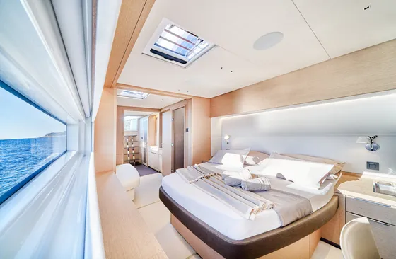 lagoon sixty 5 amada mia luxury yacht master cabin sea view