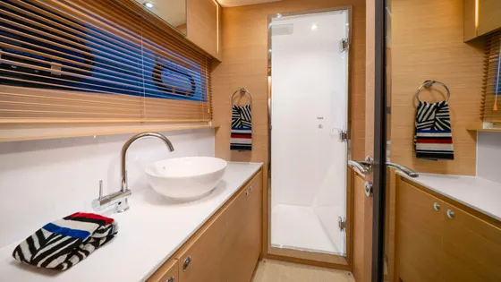 By My Side yacht en-suite bathroom — premium fixtures and finishes