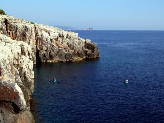 Lokrum Island sea cliffs near Dubrovnik — private Game of Thrones boat tour along the Adriatic coast