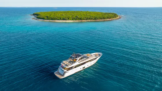 Primus luxury crewed yacht exterior photo 2, Adriatic Sea Croatia