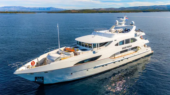 Silent World luxury crewed yacht exterior photo 3, Adriatic Sea Croatia